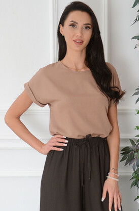 Bluzka wizytowa kimono mousse mocha Binni