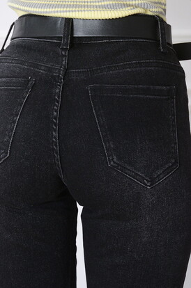 Spodnie jeansowe mom fit czarne Sonnet
