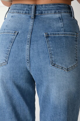 Spodnie jeansowe classic fit niebieskie Fibbie