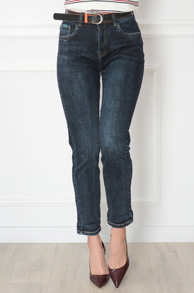 Spodnie jeansowe mom fit granat Gregy