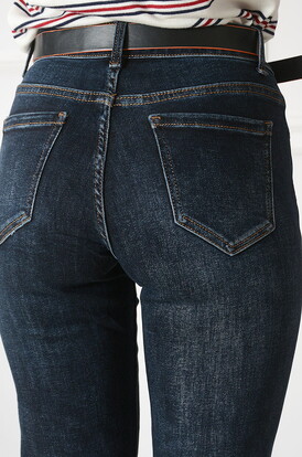 Spodnie jeansowe mom fit granat Gregy