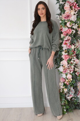 Komplet dresowy loose fit khaki Carini