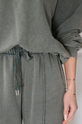 Komplet dresowy loose fit khaki Carini