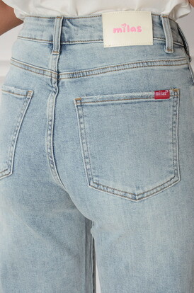 Spodnie jeansowe mom fit vintage denim Bambi