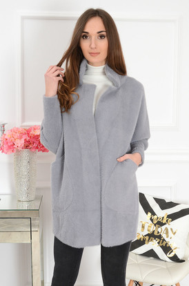 Płaszczyk kimono szary Alpaka 